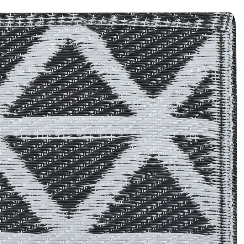 Outdoor-Teppich ARAKIL Schwarz 160x230 cm PP