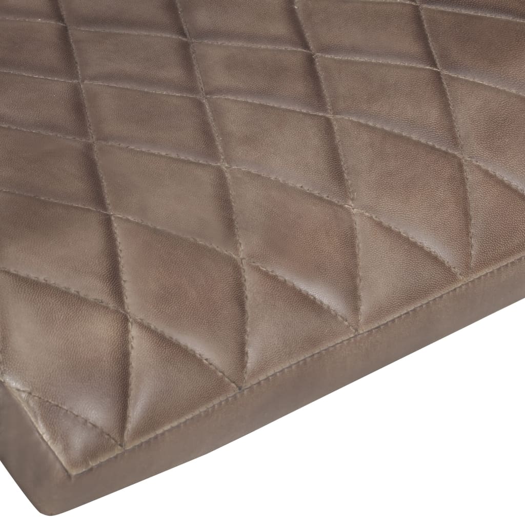 Freischwinger 2 Stk. Braun Echtleder