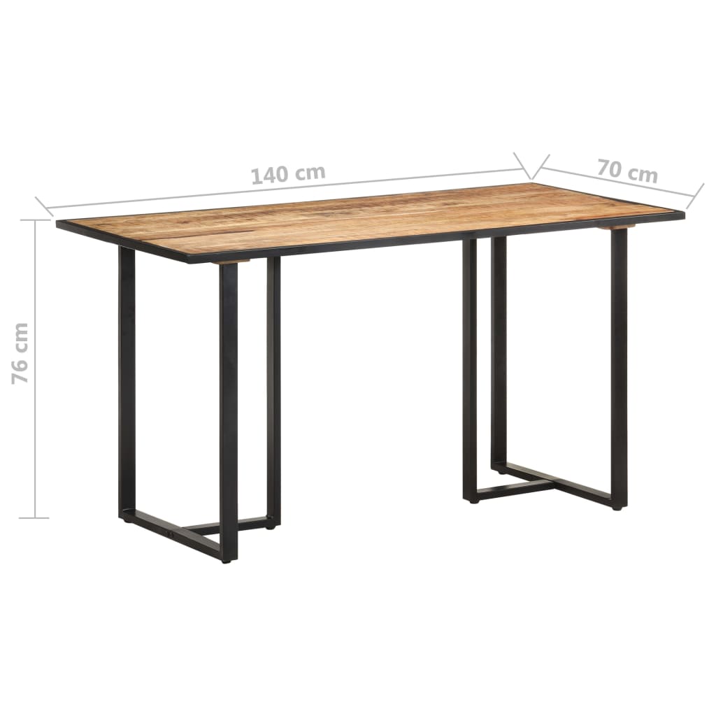 Esstisch 140 cm Raues Mangoholz