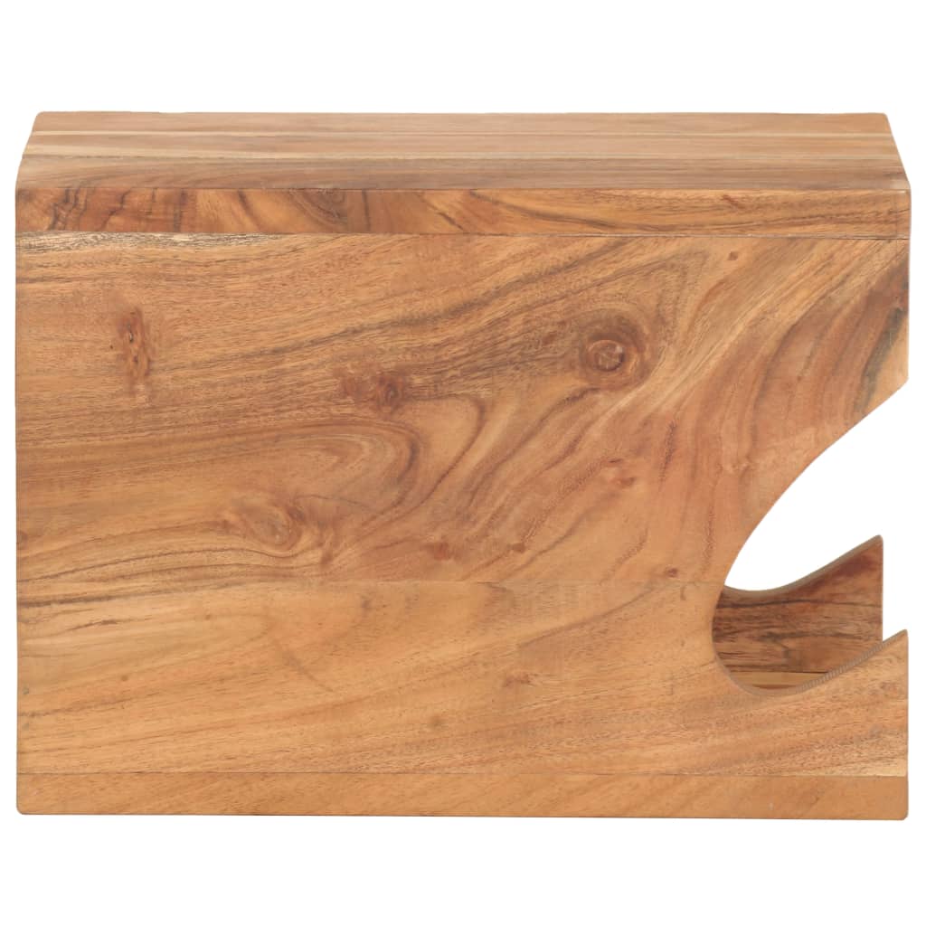 Wand Fahrradträger 35x25x25 cm Akazie Massivholz