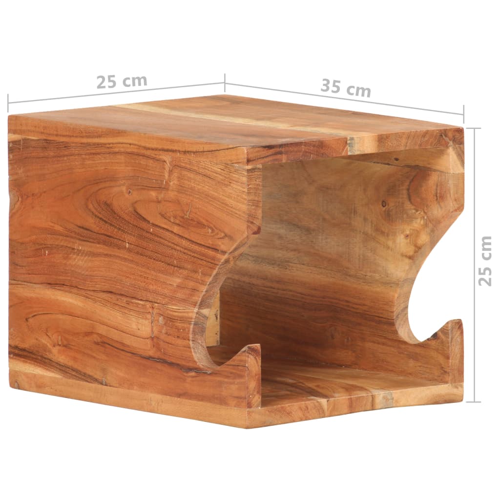 Wand Fahrradträger 35x25x25 cm Akazie Massivholz