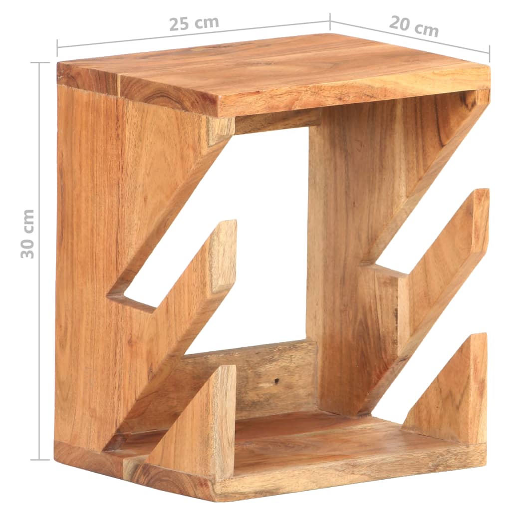 Skateboard Wandhalter 25x20x30 cm Akazie Massivholz