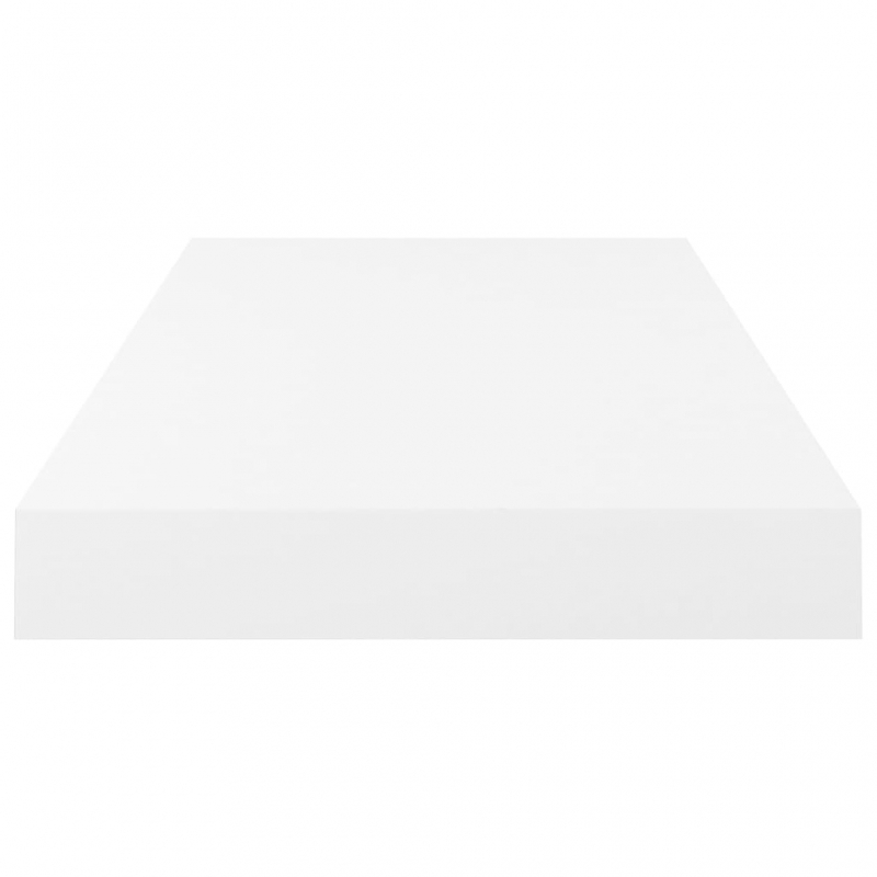 Schweberegal Hochglanz-Weiß 50x23x3,8 cm MDF