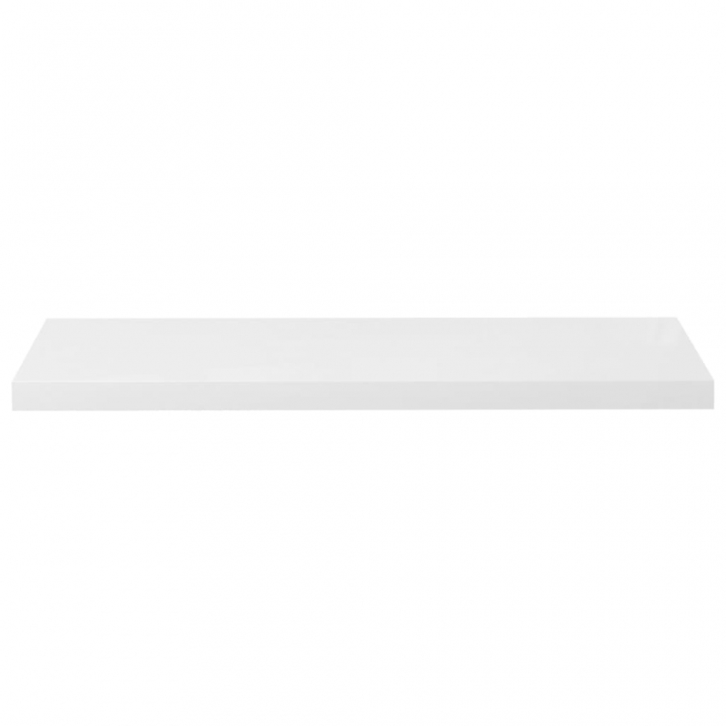 Schweberegal Hochglanz-Weiß 90x23,5x3,8 cm MDF