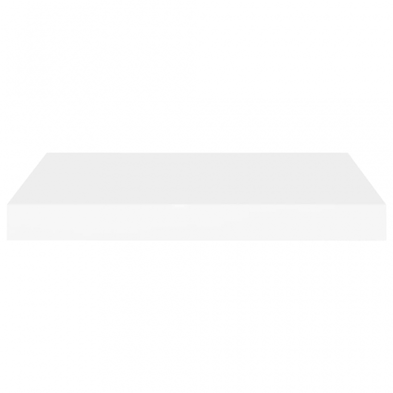 Schweberegale 2 Stk. Weiß 50x23x3,8 cm MDF