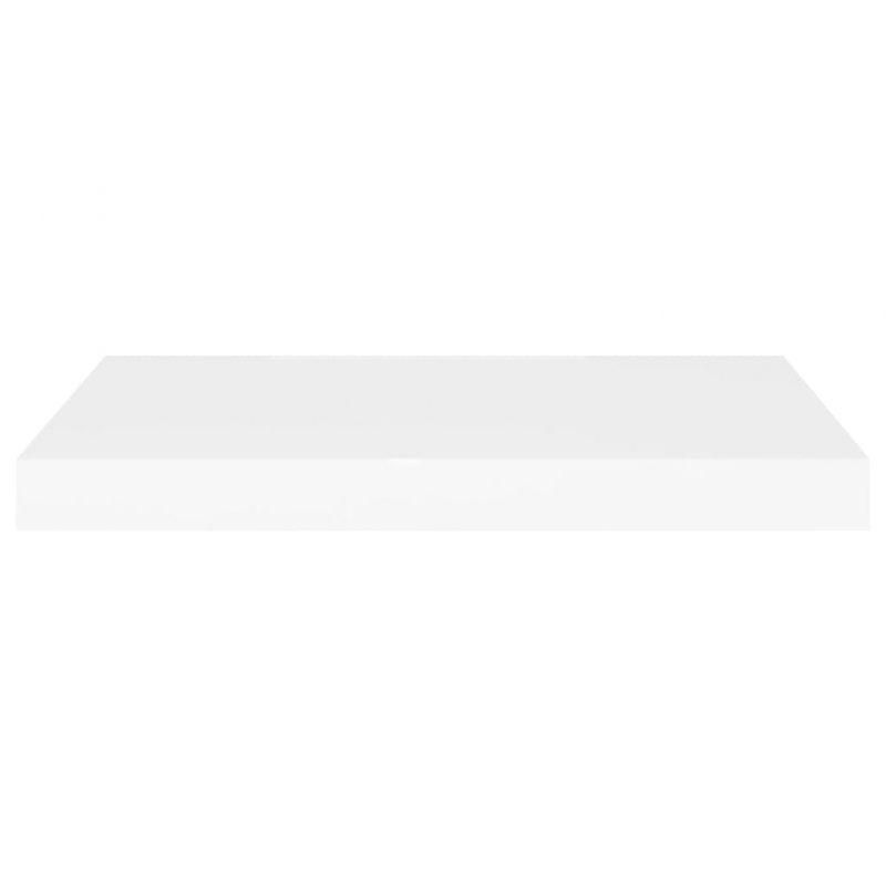 Schwebende Wandregale 2 Stk. Weiß 60x23,5x3,8cm MDF