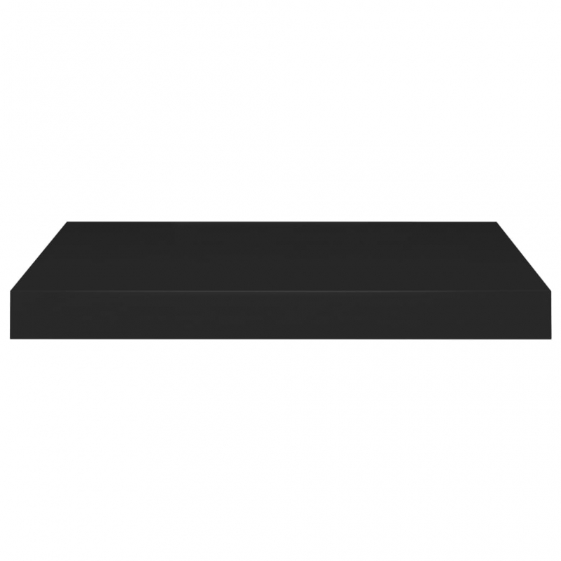 Schweberegale 4 Stk. Schwarz 50x23x3,8 cm MDF