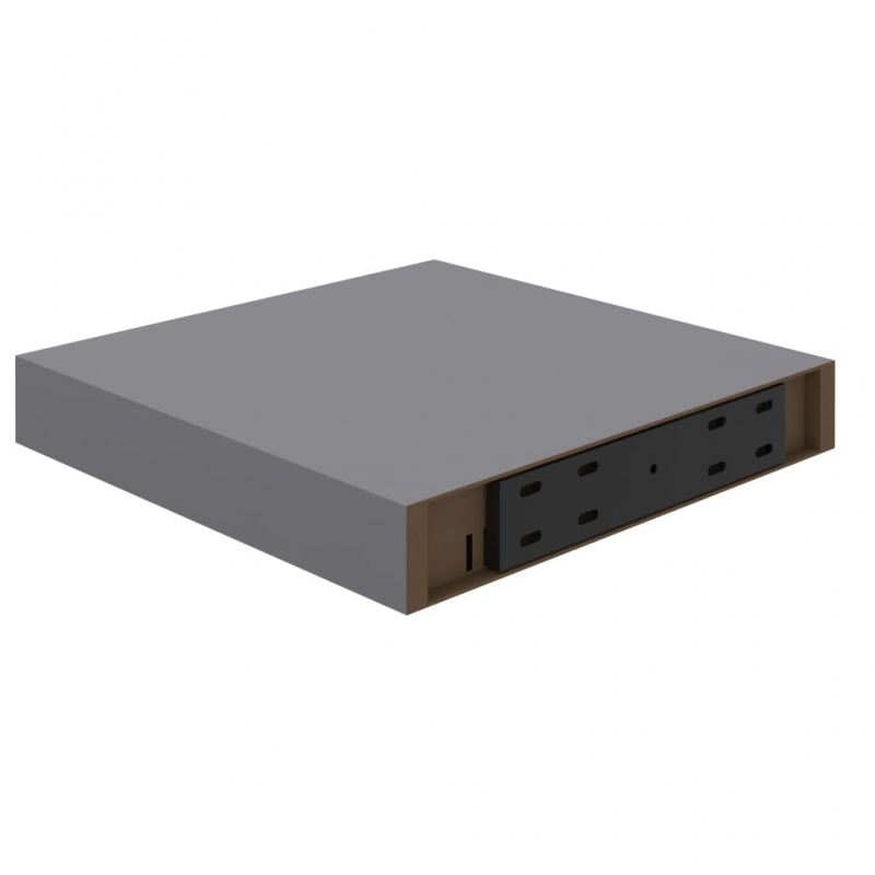 Schweberegal Grau 23x23,5x3,8 cm MDF