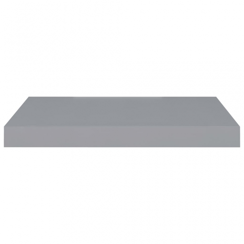 Schweberegale 2 Stk. Grau 50x23x3,8 cm MDF