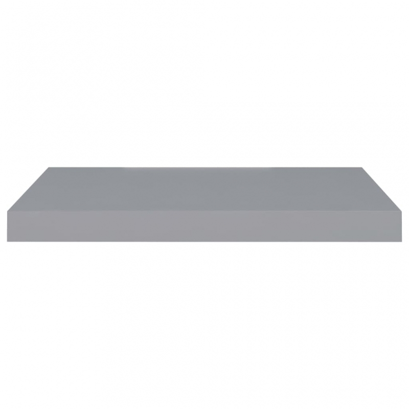 Schwebende Wandregale 2 Stk. Grau 60x23,5x3,8cm MDF