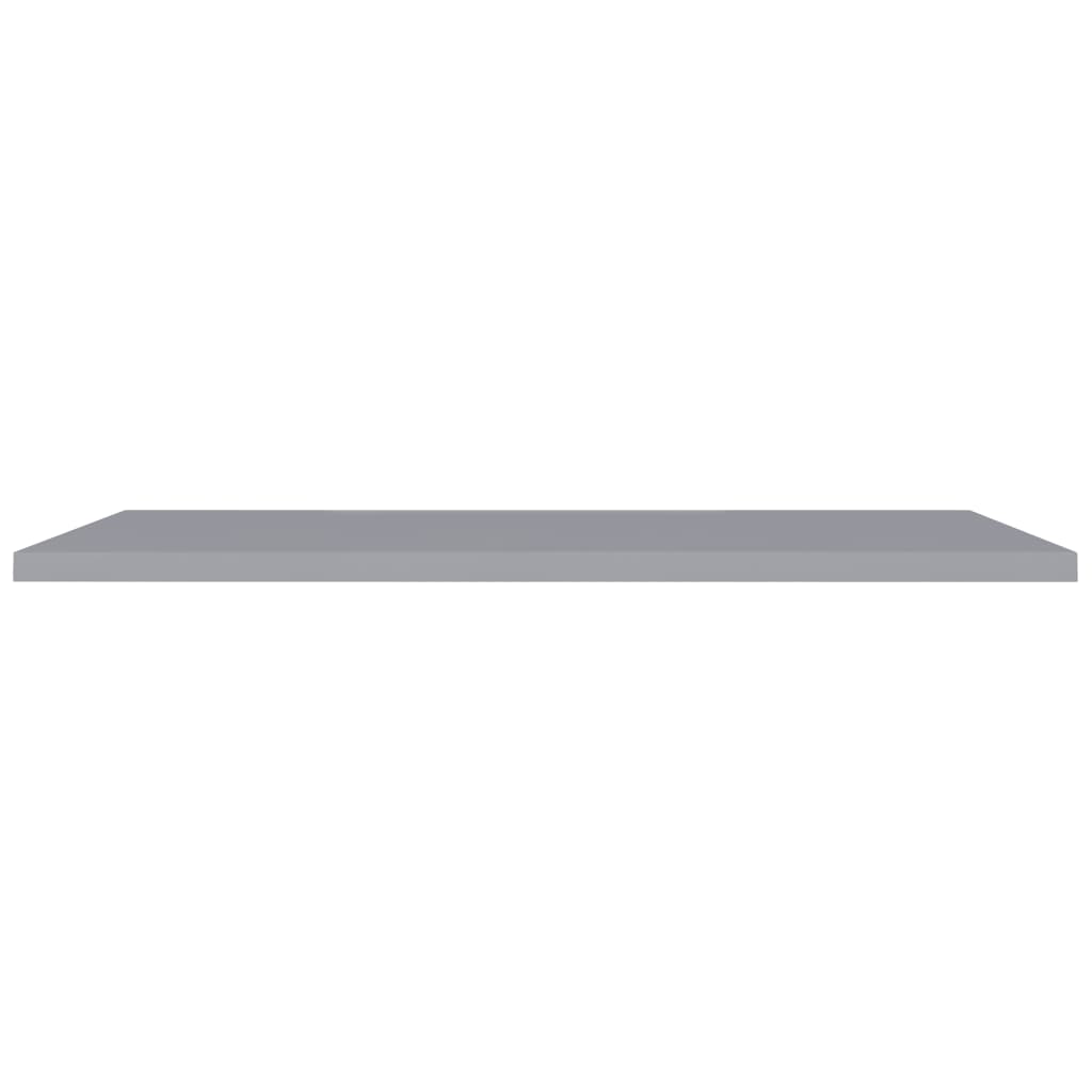 Schwebende Wandregale 4 Stk. Grau 120x23,5x3,8 cm MDF