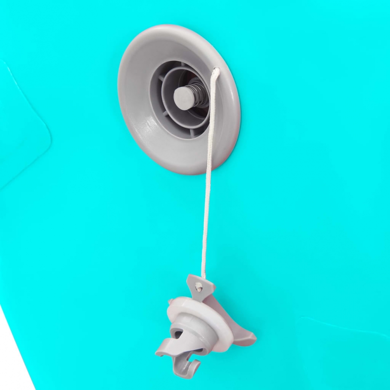 Aufblasbare Gymnastik-Rolle mit Pumpe 100x60 cm PVC Grün