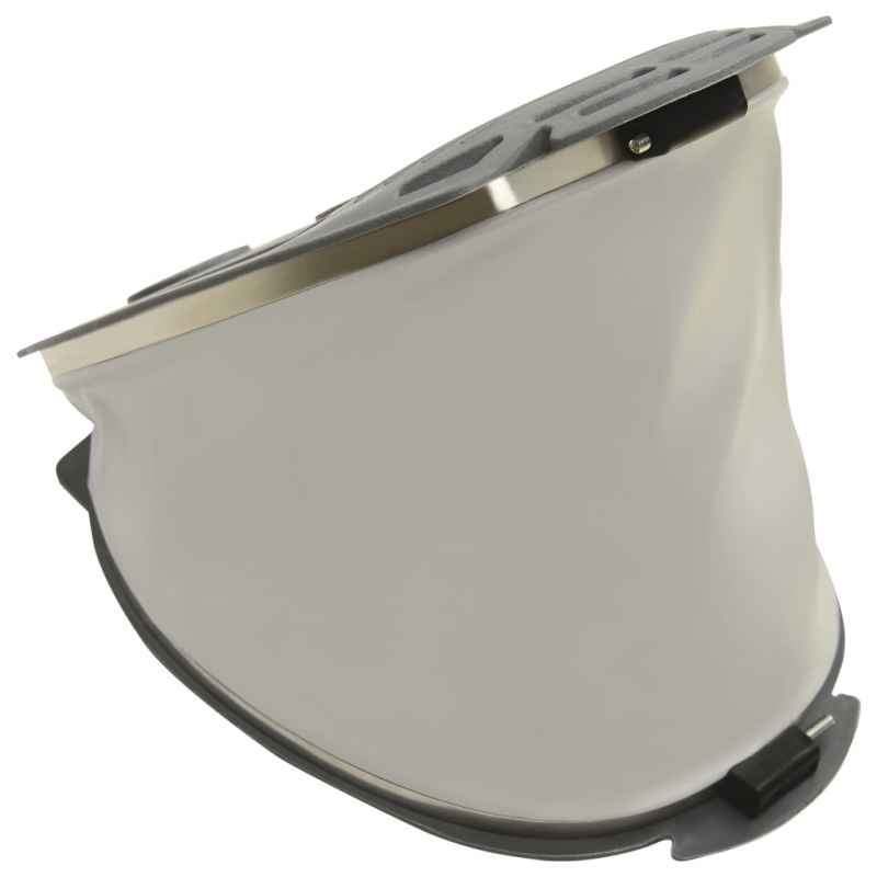 Fußpumpe 26x18 cm PP und PE Grau und Gelb