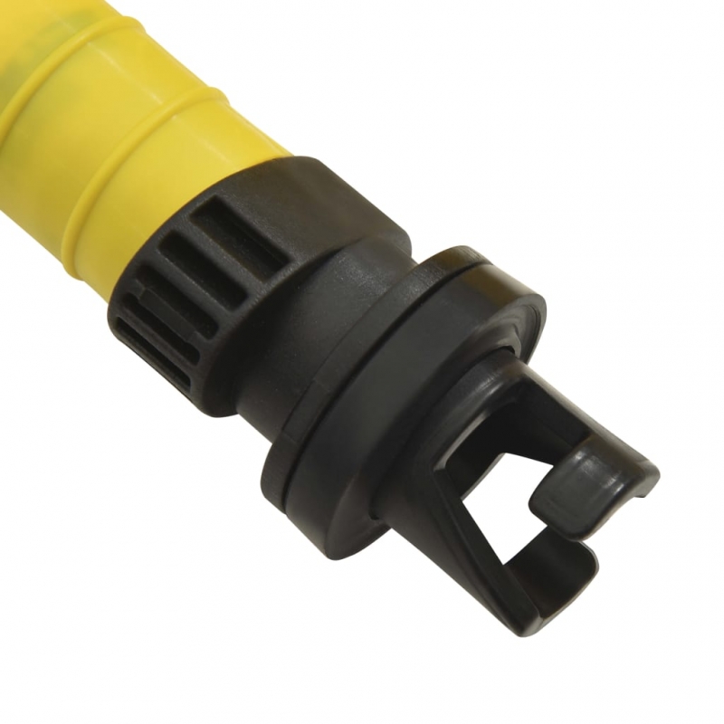 Fußpumpe 26x18 cm PP und PE Grau und Gelb