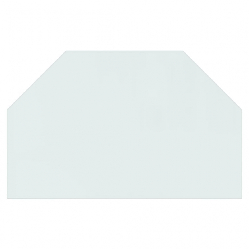 Kaminofen Glasplatte Sechseck 80x50 cm