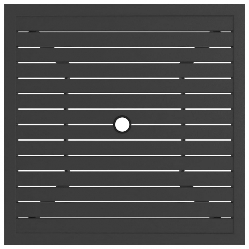 Gartentisch Anthrazit 81,5x81,5x72 cm Stahl