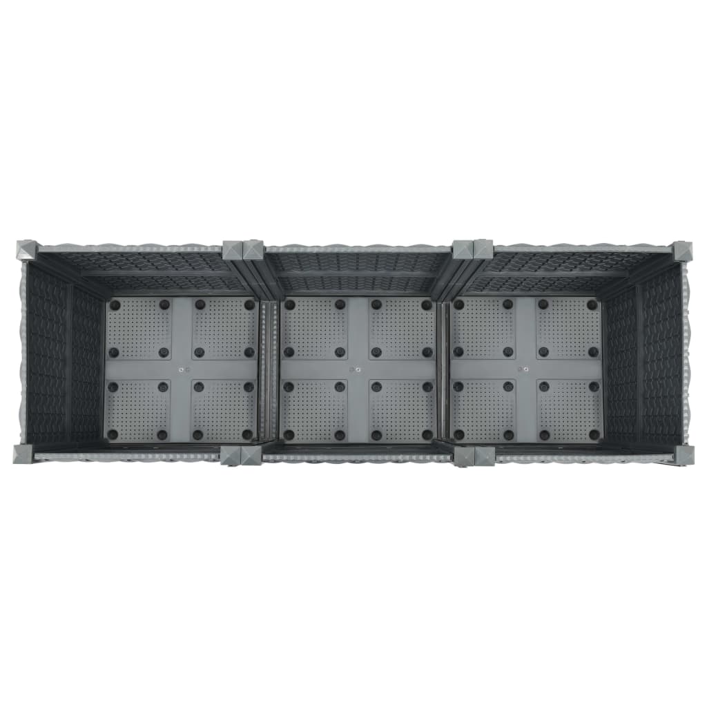 Hochbeet 120x40x38 cm Polypropylen