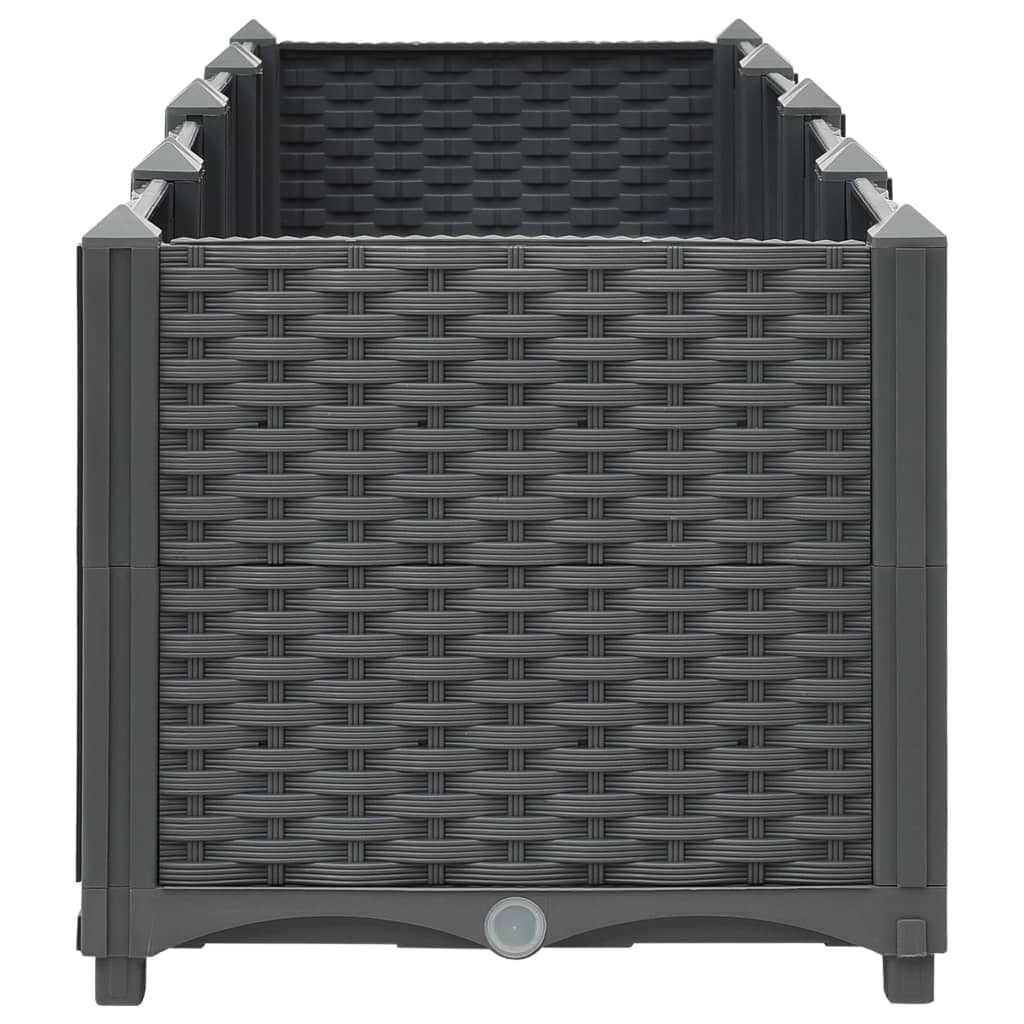 Hochbeet 160x40x38 cm Polypropylen