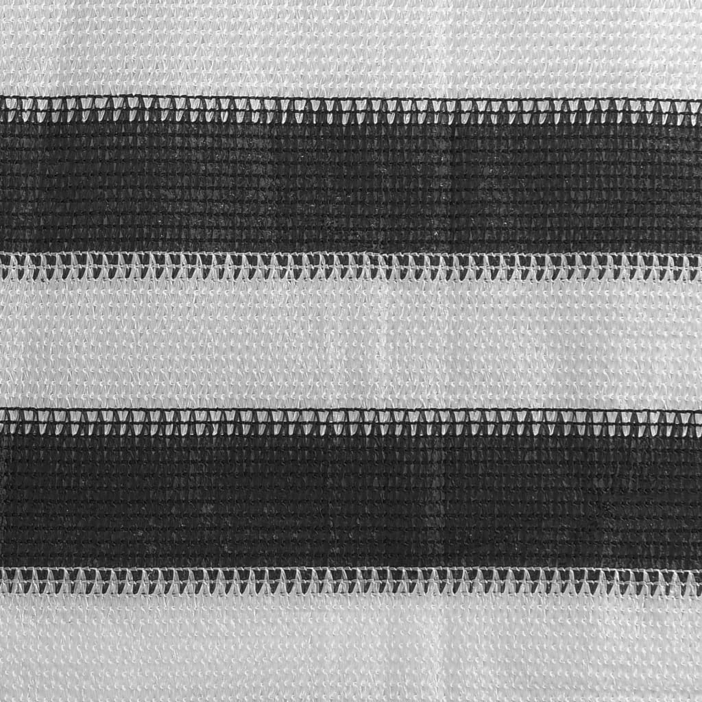 Balkon-Sichtschutz HDPE 90x500 cm Anthrazit und Weiß