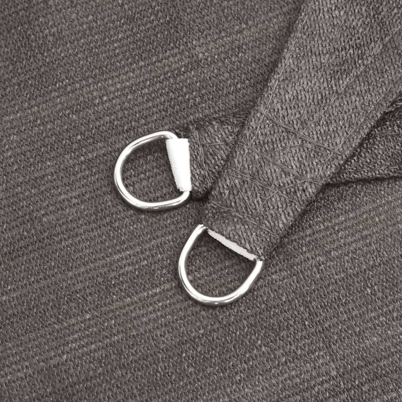 Sonnensegel 160 g/m² Anthrazit 7x7 m HDPE