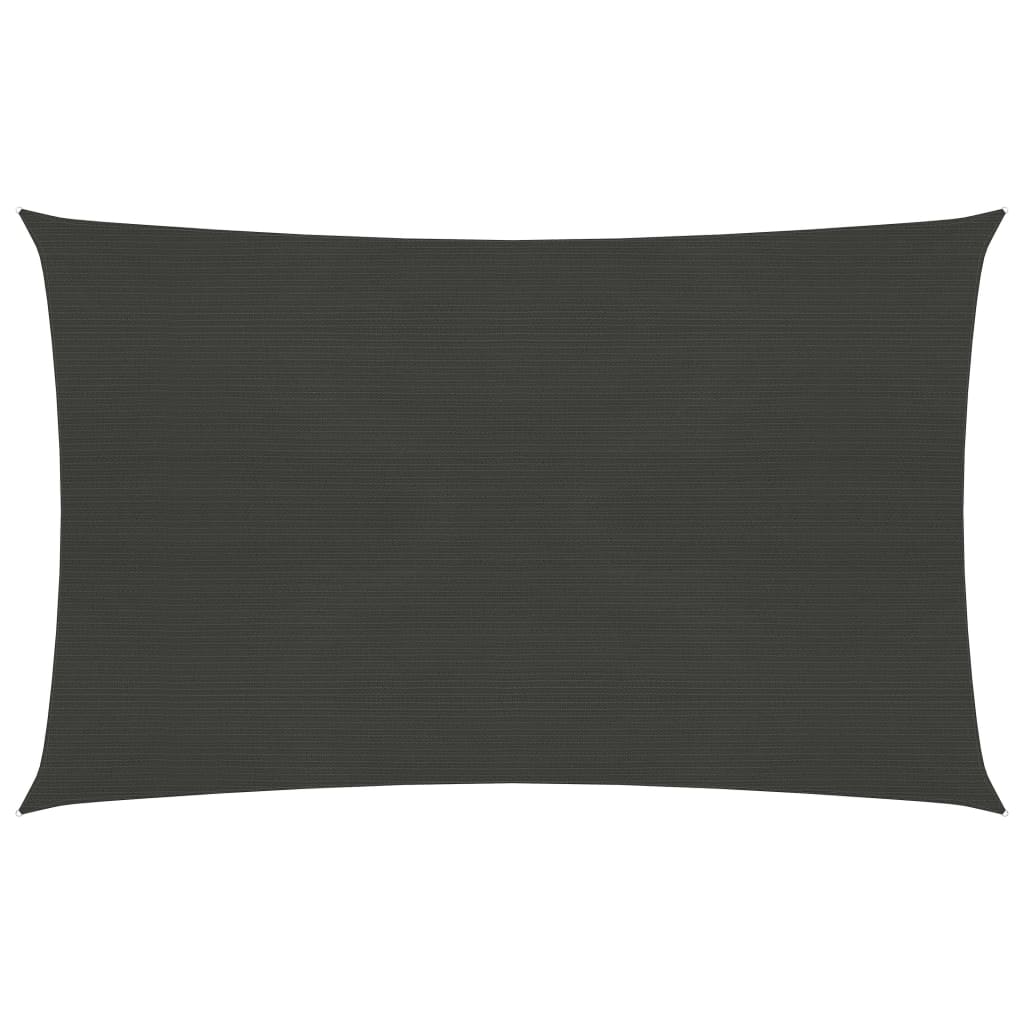 Sonnensegel 160 g/m² Anthrazit 2x4,5 m HDPE