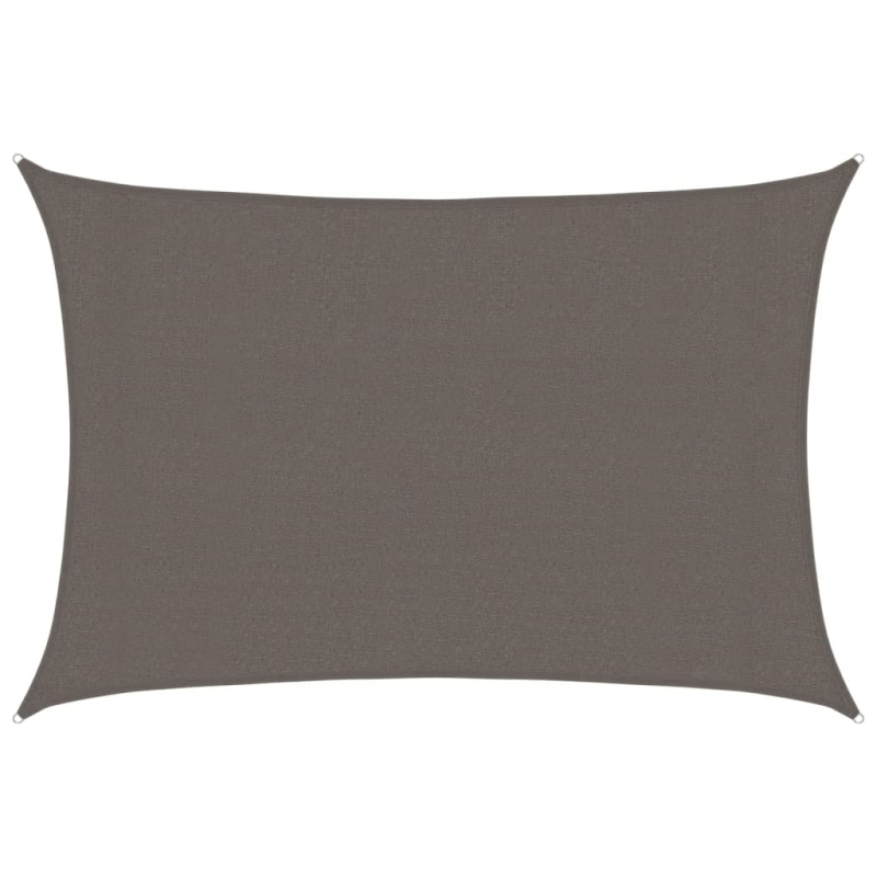 Sonnensegel 160 g/m² Anthrazit 3x5 m HDPE