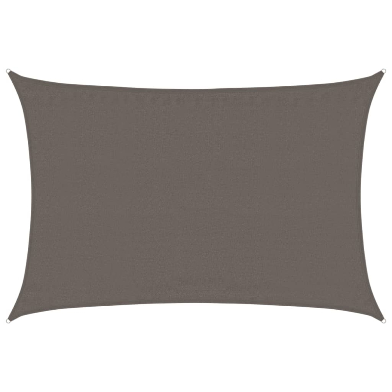 Sonnensegel 160 g/m² Anthrazit 3,5x4,5 m HDPE