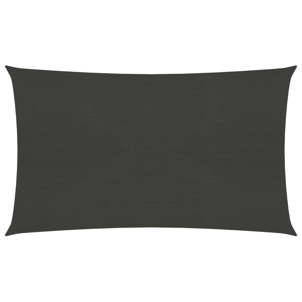 Sonnensegel 160 g/m² Anthrazit 3,5x5 m HDPE