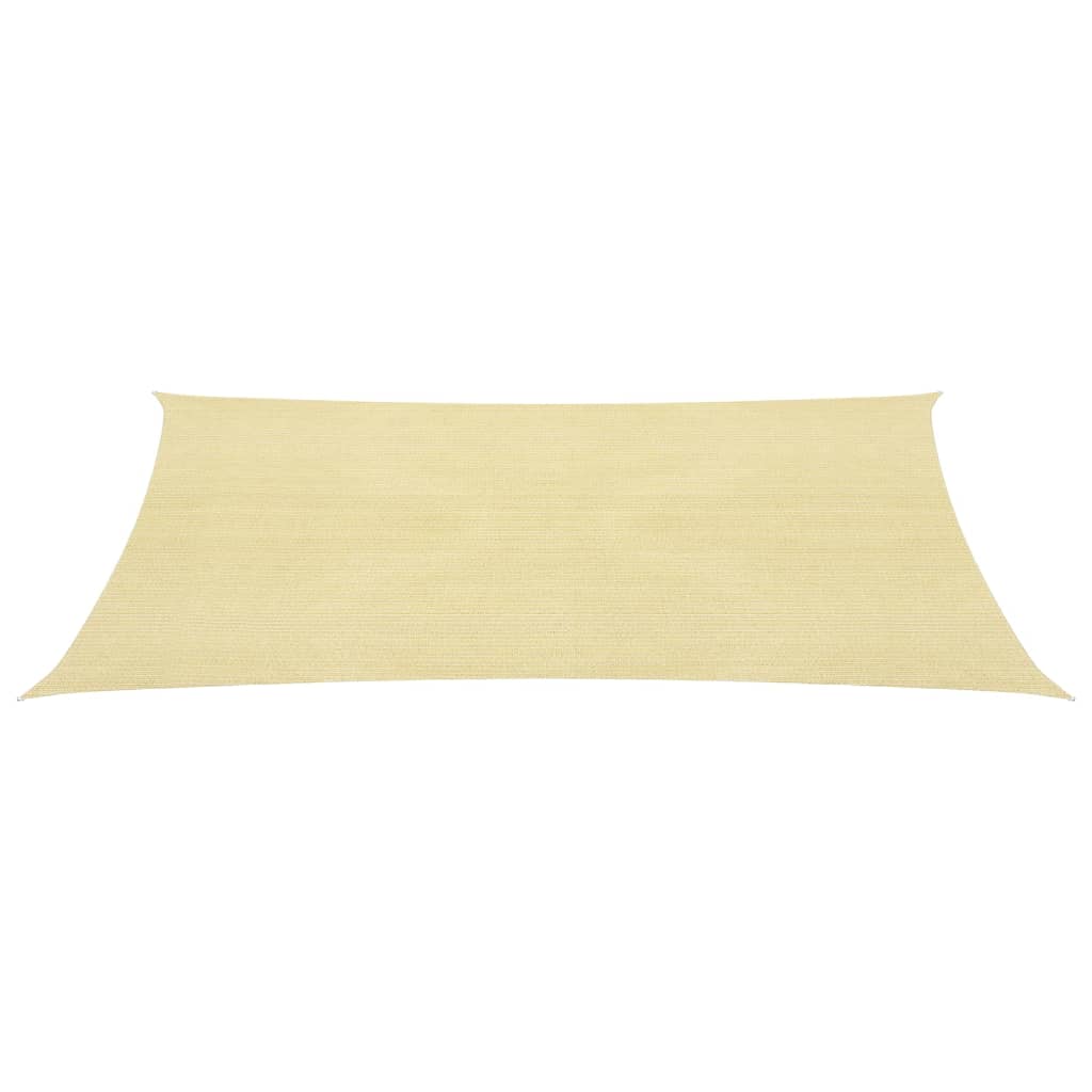 Sonnensegel 160 g/m² Beige 2,5x4 m HDPE