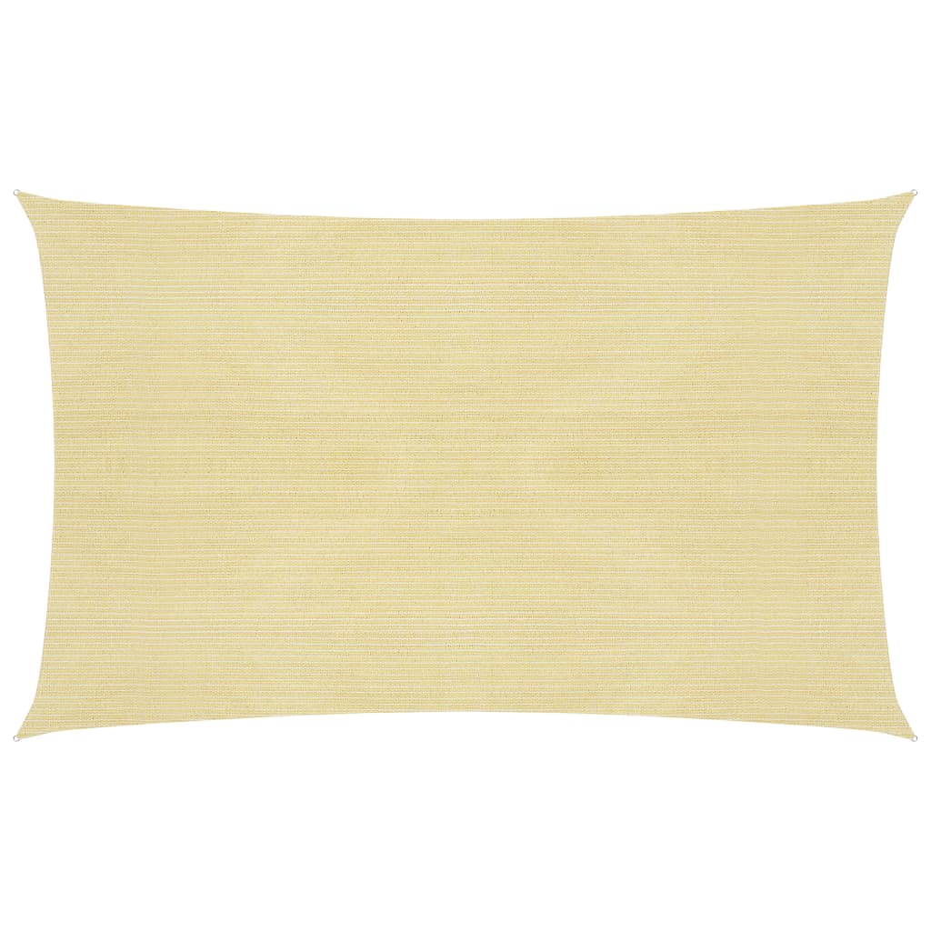 Sonnensegel 160 g/m² Beige 3x6 m HDPE