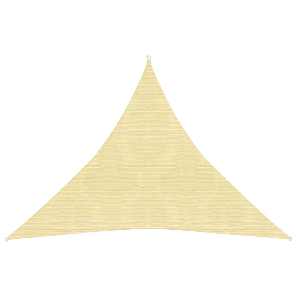 Sonnensegel 160 g/m² Beige 3x3x3 m HDPE