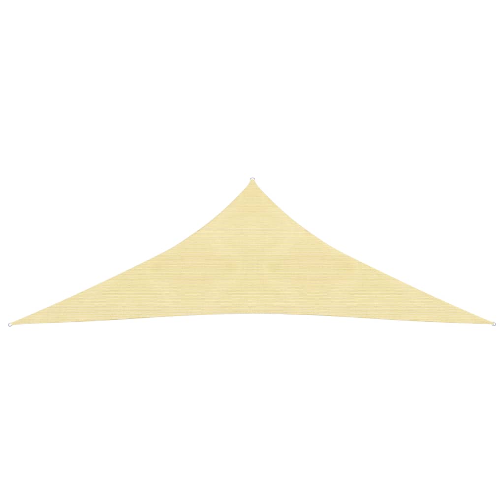 Sonnensegel 160 g/m² Beige 3,5x3,5x4,9 m HDPE
