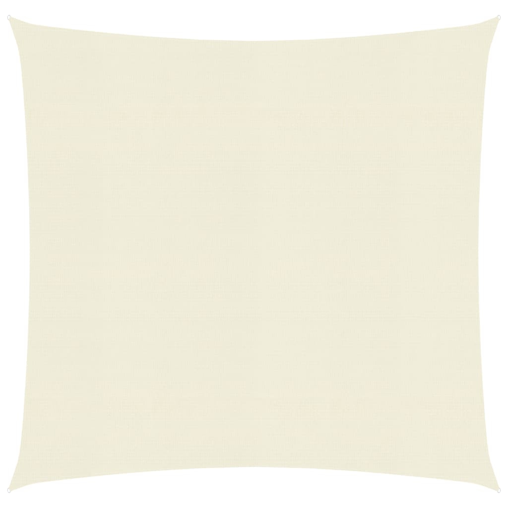 Sonnensegel 160 g/m² Creme 2,5x2,5 m HDPE