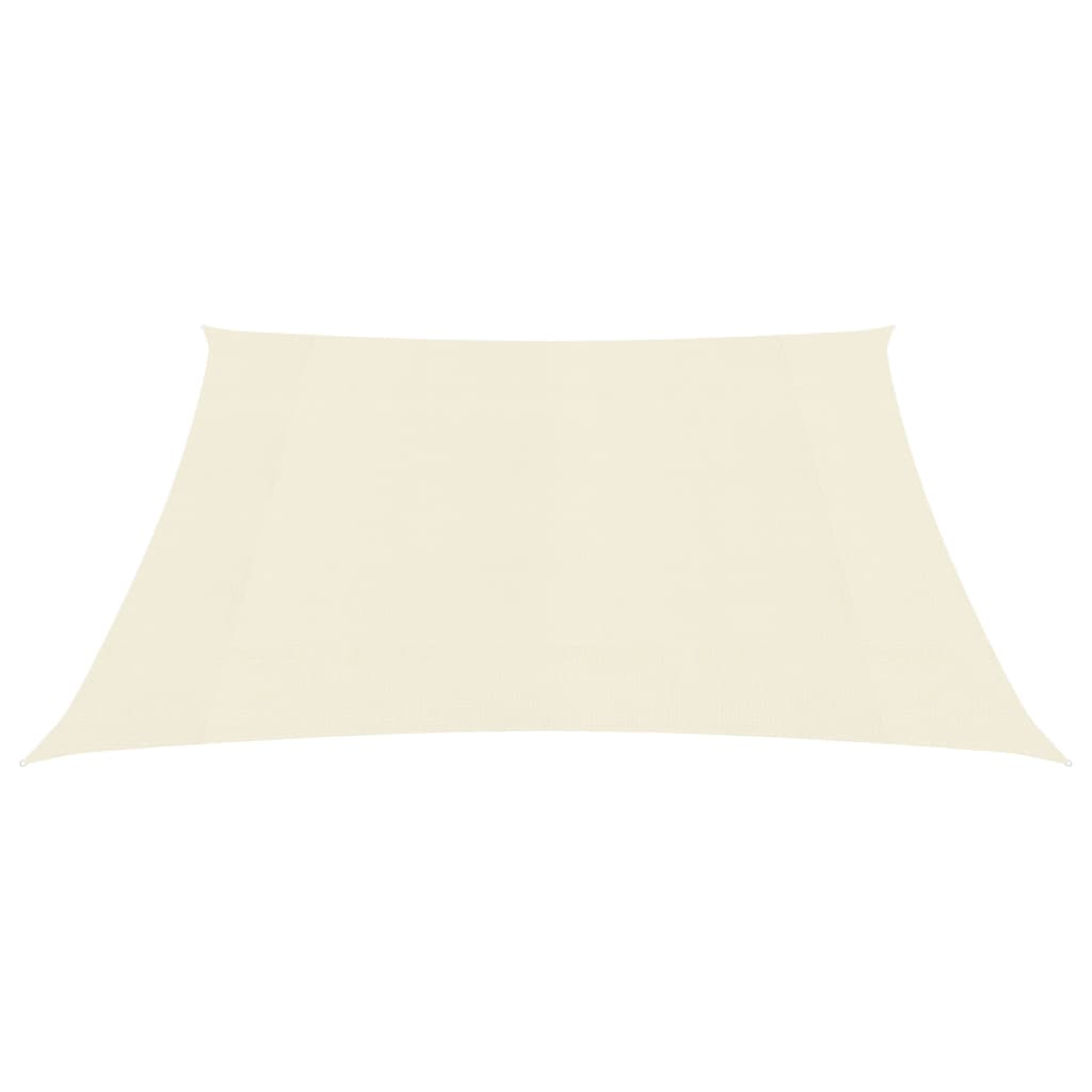 Sonnensegel 160 g/m² Creme 2,5x2,5 m HDPE