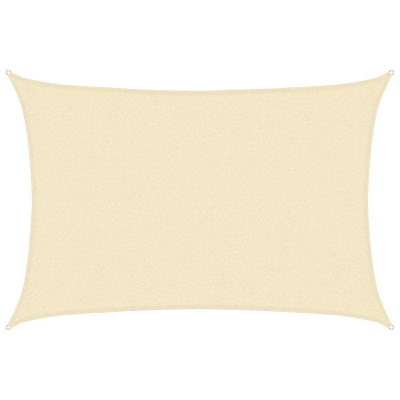 Sonnensegel 160 g/m² Creme 2,5x3,5 m HDPE
