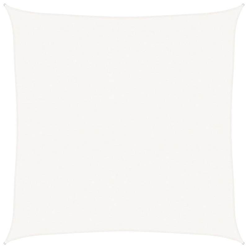 Sonnensegel 160 g/m² Weiß 5x5 m HDPE