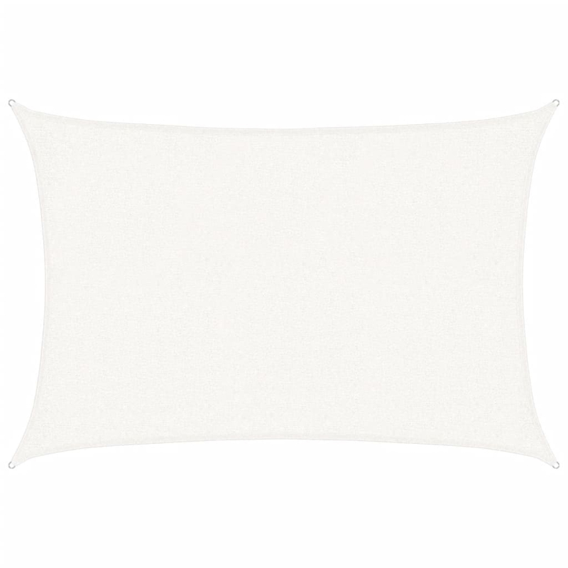 Sonnensegel 160 g/m² Weiß 2x2,5 m HDPE