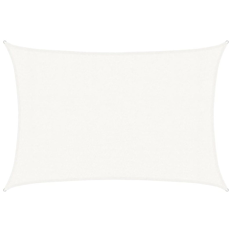 Sonnensegel 160 g/m² Weiß 3x4 m HDPE