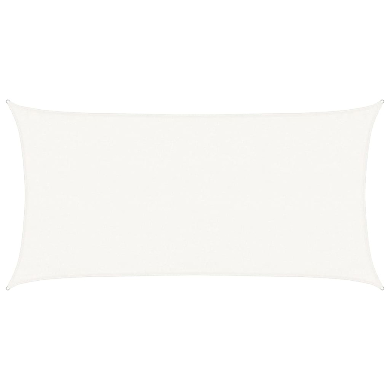 Sonnensegel 160 g/m² Weiß 3x6 m HDPE