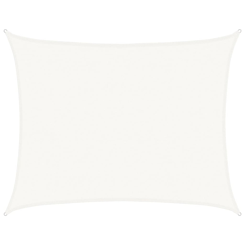 Sonnensegel 160 g/m² Weiß 6x7 m HDPE