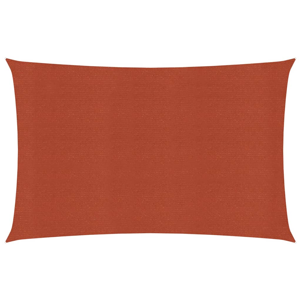 Sonnensegel 160 g/m² Terrakottarot 2,5x5 m HDPE