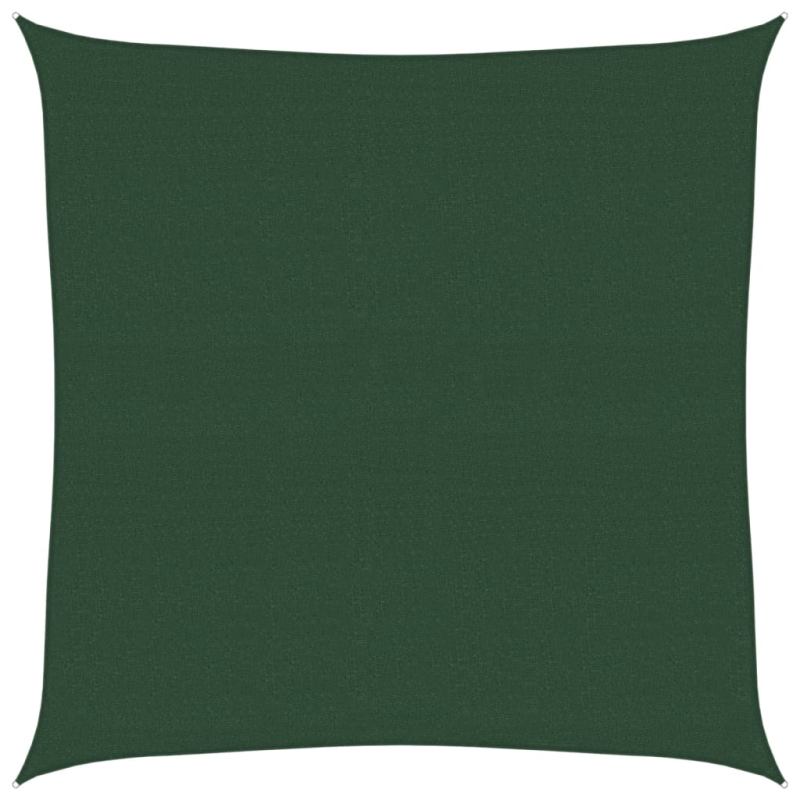 Sonnensegel 160 g/m² Dunkelgrün 4x4 m HDPE