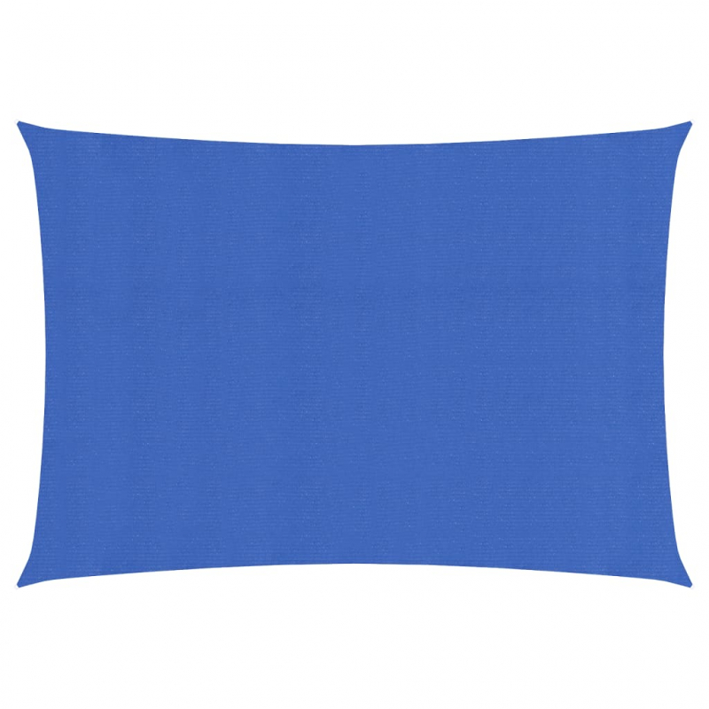 Sonnensegel 160 g/m² Rechteckig Blau 2,5x5 m HDPE