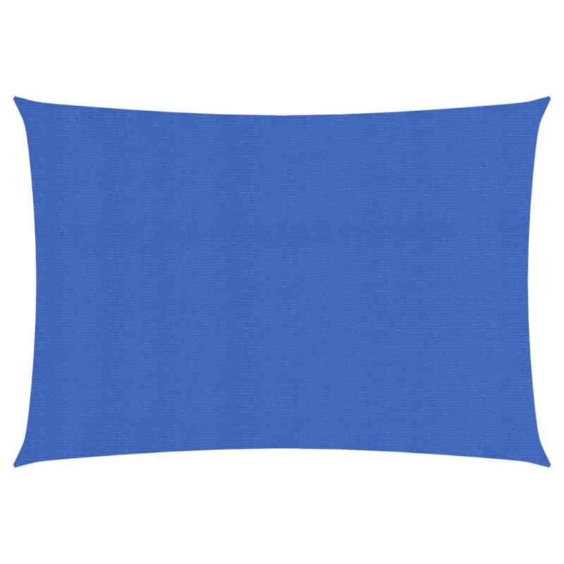 Sonnensegel 160 g/m² Rechteckig Blau 3x5 m HDPE