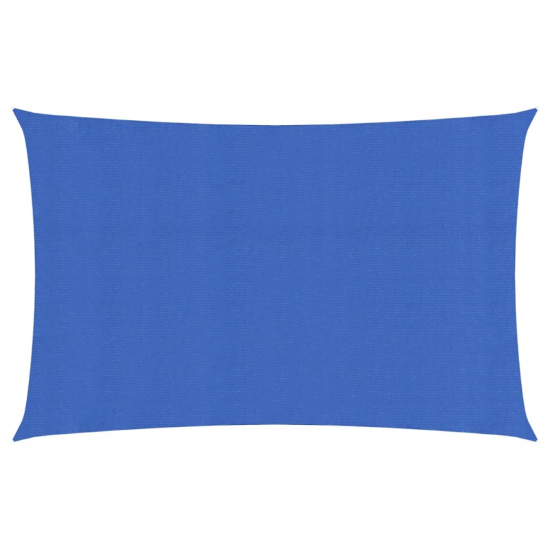 Sonnensegel 160 g/m² Rechteckig Blau 3x6 m HDPE