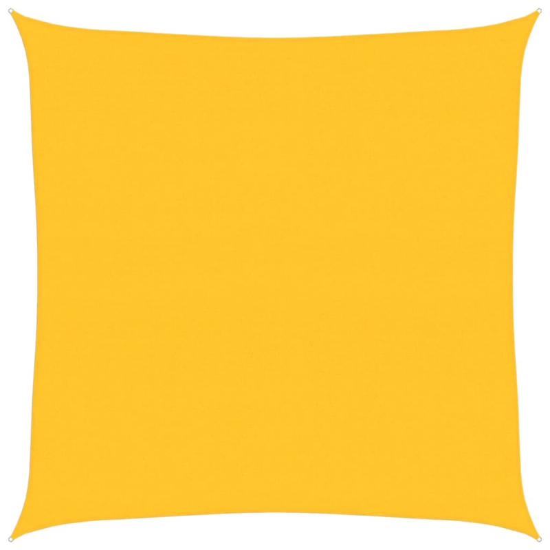 Sonnensegel 160 g/m² Quadratisch Gelb 6x6 m HDPE