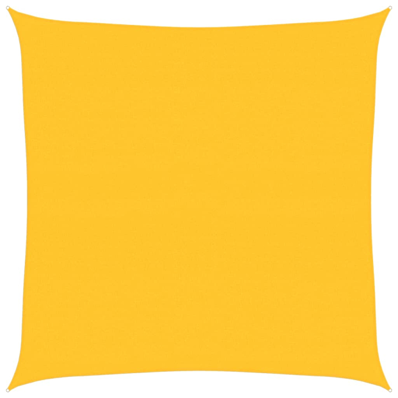 Sonnensegel 160 g/m² Quadratisch Gelb 7x7 m HDPE