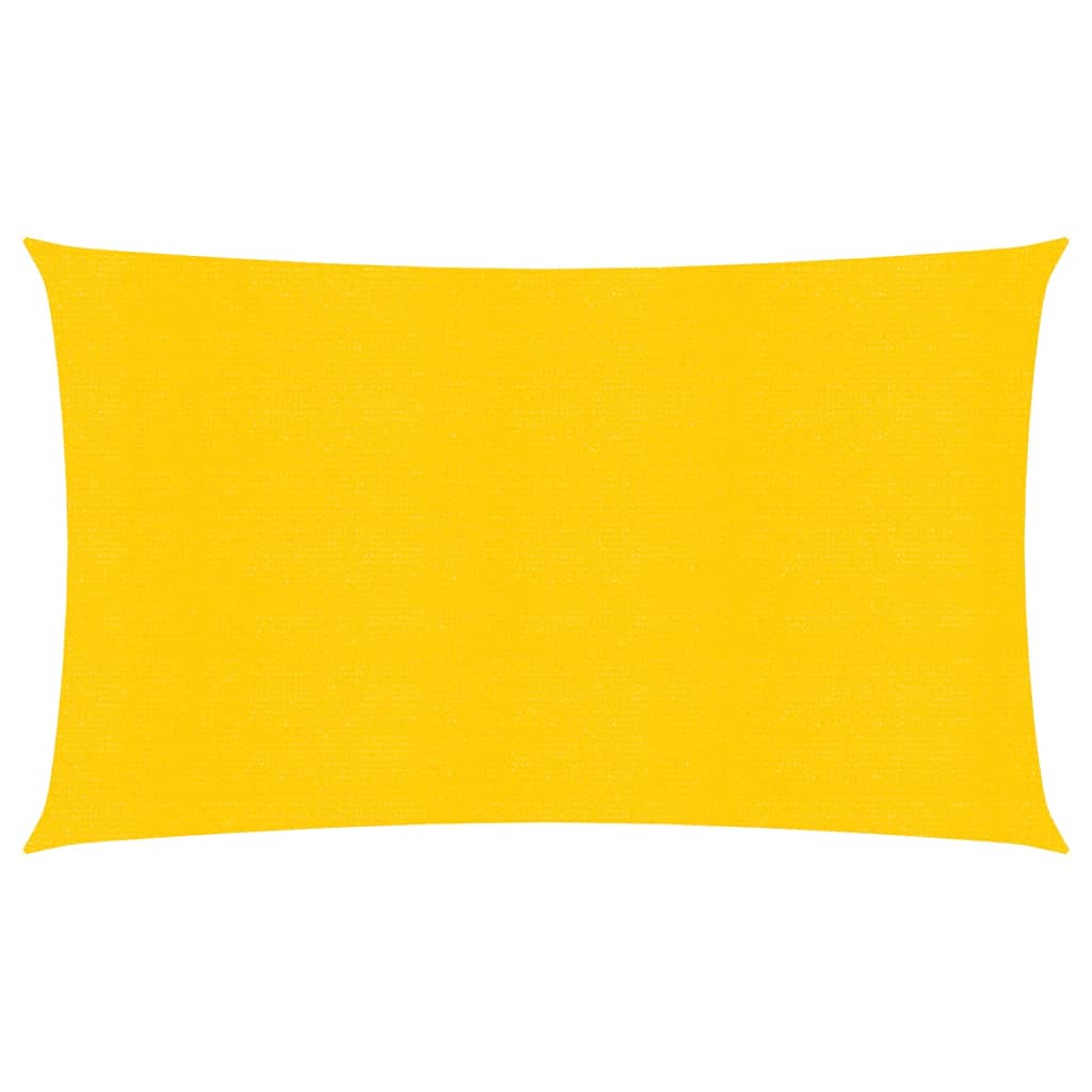 Sonnensegel 160 g/m² Gelb 2x5 m HDPE