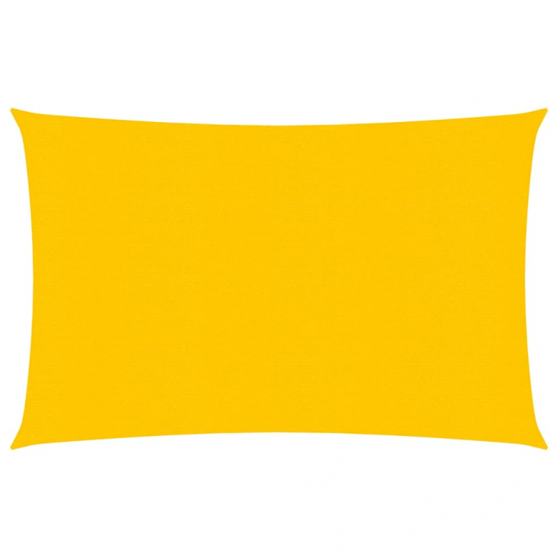 Sonnensegel 160 g/m² Rechteckig Gelb 3,5x5 m HDPE