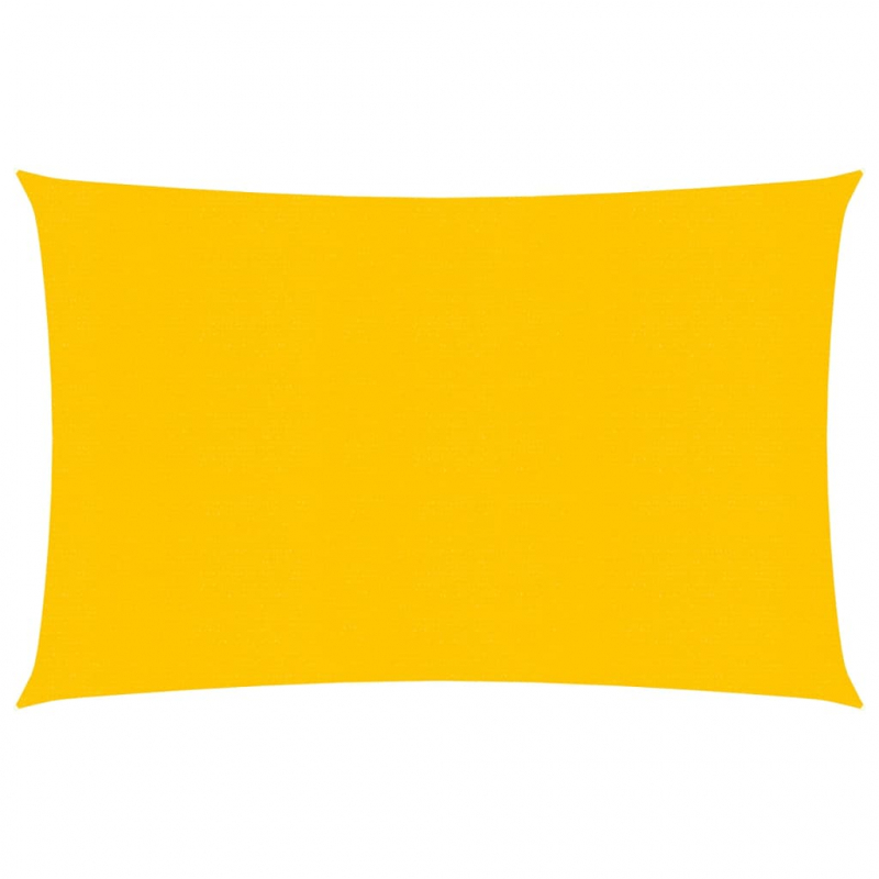 Sonnensegel 160 g/m² Rechteckig Gelb 5x6 m HDPE